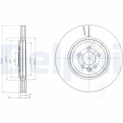 BG3918 Brzdový kotouč DELPHI