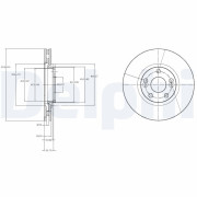 BG3924 Brzdový kotouč DELPHI