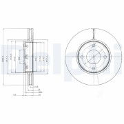BG4127 Brzdový kotouč DELPHI