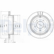BG4177 Brzdový kotouč DELPHI