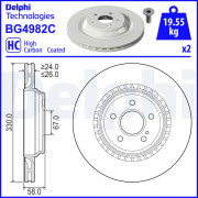 BG4982C Brzdový kotouč DELPHI