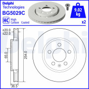 BG5029C DELPHI brzdový kotúč BG5029C DELPHI