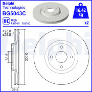 BG5043C Brzdový kotouč DELPHI