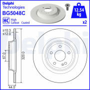 BG5048C DELPHI brzdový kotúč BG5048C DELPHI