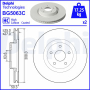 BG5063C Brzdový kotouč DELPHI