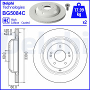 BG5084C DELPHI brzdový kotúč BG5084C DELPHI