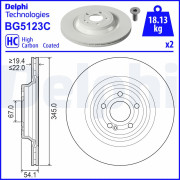 BG5123C DELPHI brzdový kotúč BG5123C DELPHI