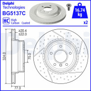 BG5137C DELPHI brzdový kotúč BG5137C DELPHI