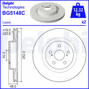 BG5148C DELPHI brzdový kotúč BG5148C DELPHI