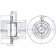 BG9009C Brzdový kotouč DELPHI