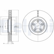 BG9102 Brzdový kotouč DELPHI