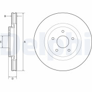 BG9195C DELPHI brzdový kotúč BG9195C DELPHI