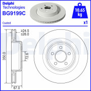 BG9199C Brzdový kotouč DELPHI