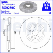 BG9239C DELPHI brzdový kotúč BG9239C DELPHI