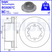 BG9267C Brzdový kotouč DELPHI