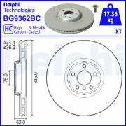 BG9362BC Brzdový kotouč DELPHI