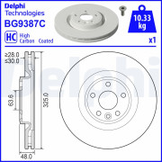 BG9387C Brzdový kotouč DELPHI