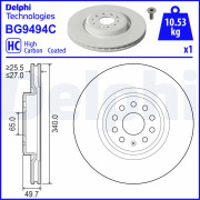 BG9494C Brzdový kotouč DELPHI