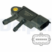 DPS00016 Senzor, tlak výfukového plynu DELPHI