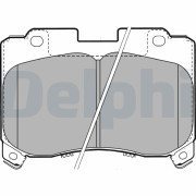 LP1061 DELPHI sada brzdových platničiek kotúčovej brzdy LP1061 DELPHI