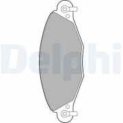 LP1655 Sada brzdových destiček, kotoučová brzda DELPHI