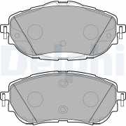 LP2691 Sada brzdových destiček, kotoučová brzda DELPHI