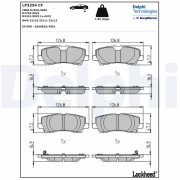 LP3254 Brzdové destičky DELPHI