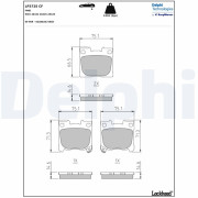 LP3725 DELPHI sada brzdových platničiek kotúčovej brzdy LP3725 DELPHI