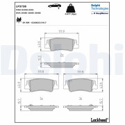 LP3738 DELPHI sada brzdových platničiek kotúčovej brzdy LP3738 DELPHI