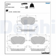 LP3843 Sada brzdových destiček, kotoučová brzda DELPHI