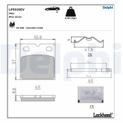 LP5026EV DELPHI sada brzdových platničiek kotúčovej brzdy LP5026EV DELPHI