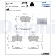 LP5041EV DELPHI sada brzdových platničiek kotúčovej brzdy LP5041EV DELPHI