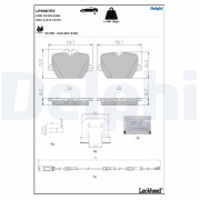 LP5067EV DELPHI sada brzdových platničiek kotúčovej brzdy LP5067EV DELPHI