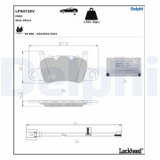 LP5072EV DELPHI sada brzdových platničiek kotúčovej brzdy LP5072EV DELPHI