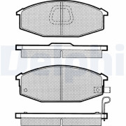 LP545 Sada brzdových destiček, kotoučová brzda DELPHI