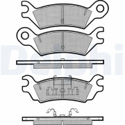 LP631 Sada brzdových destiček, kotoučová brzda DELPHI