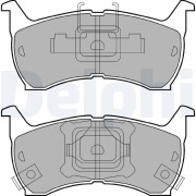 LP663 Sada brzdových destiček, kotoučová brzda DELPHI
