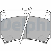 LP743 Sada brzdových destiček, kotoučová brzda DELPHI