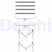 LX0182 Sada příslušenství, obložení kotoučové brzdy DELPHI