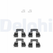 LX0342 Sada příslušenství, obložení kotoučové brzdy DELPHI
