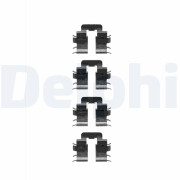 LX0345 Sada příslušenství, obložení kotoučové brzdy DELPHI