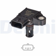 PS20076-12B1 Senzor tlaku sacího potrubí DELPHI