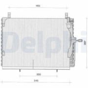 TSP0225039 Kondenzátor, klimatizace DELPHI