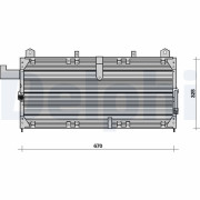 TSP0225066 Kondenzátor, klimatizace DELPHI
