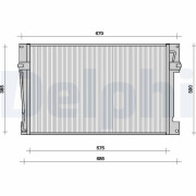 TSP0225078 DELPHI kondenzátor klimatizácie TSP0225078 DELPHI
