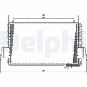 TSP0225159 DELPHI kondenzátor klimatizácie TSP0225159 DELPHI