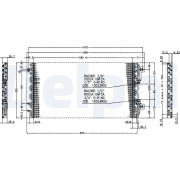 TSP0225166 DELPHI kondenzátor klimatizácie TSP0225166 DELPHI