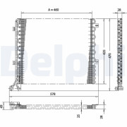 TSP0225167 DELPHI kondenzátor klimatizácie TSP0225167 DELPHI