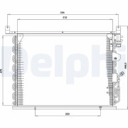 TSP0225172 DELPHI kondenzátor klimatizácie TSP0225172 DELPHI