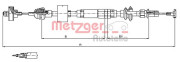 10.3159 METZGER lanko ovládania spojky 10.3159 METZGER